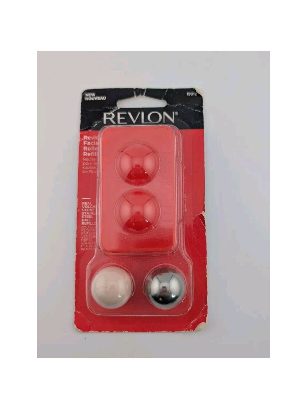 Revlon Facial Roller Refill 19312 Volcanic Stone Stainless Steel Ball